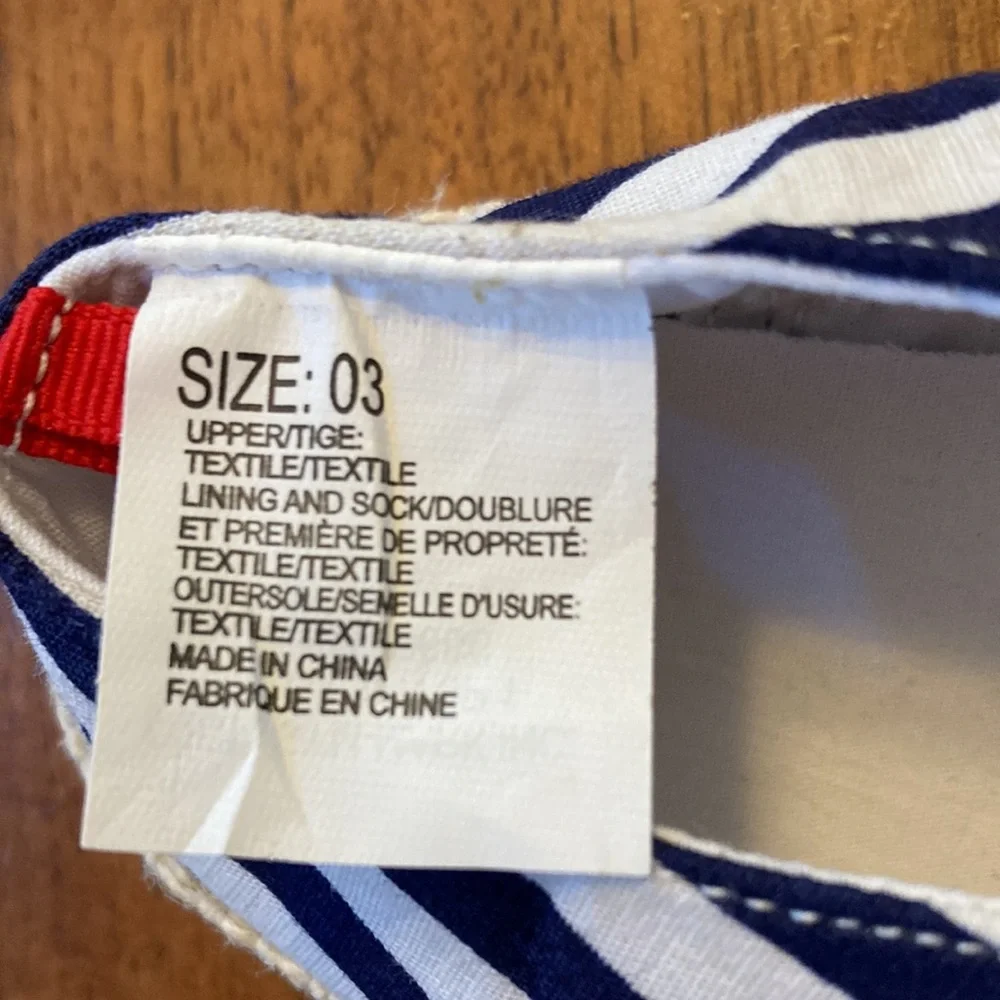 Gymboree Red While and Blue Striped Sandals Baby 3